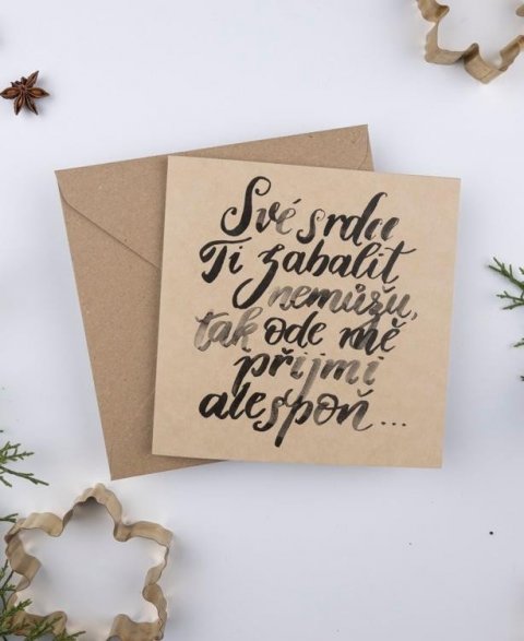 neuveden: Be Nice EKO Přání vánoční Své srdce ti z