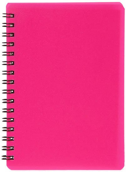 neuveden: Plastic blok NEON růžový A6, linka, 60 listů
