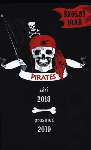 neuveden: Školní diář Piráti - září 2018 – prosinec 2019, 9,8 x 14,5 cm