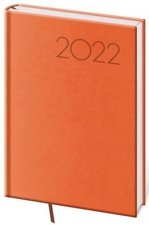 neuveden: Diář 2022 Print - oranžový, týdenní, A5