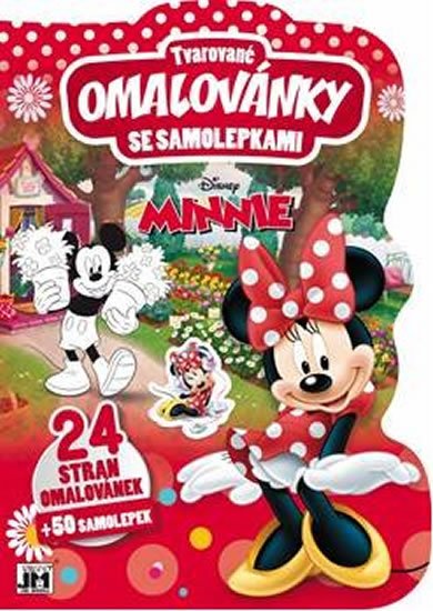 neuveden: Minnie - Tvarované omalovánky se samolepkami