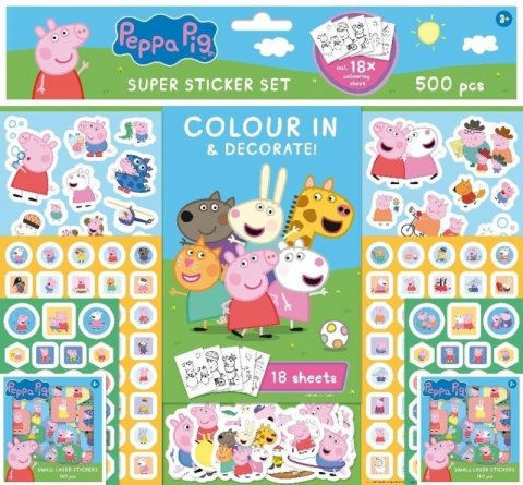neuveden: Peppa Pig - Samolepkový set 500