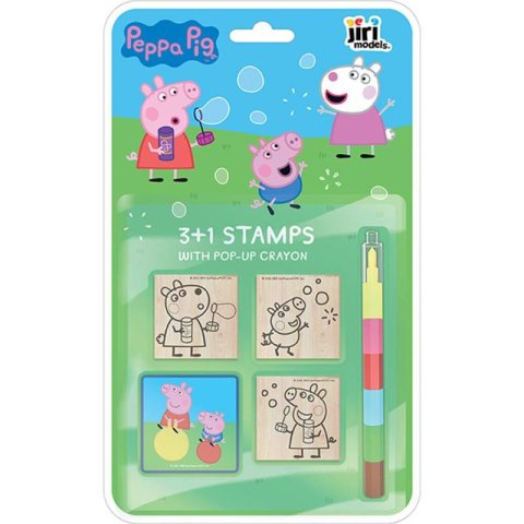 neuveden: Razítka 3+1 s voskovkou Prasátko Peppa
