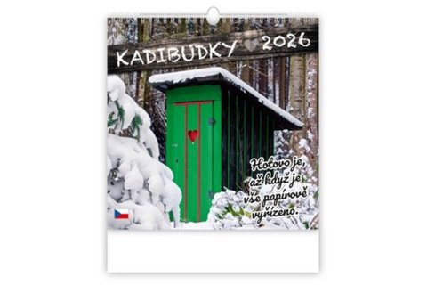 neuveden: Kalendář nástěnný 2026 - Kadibudky