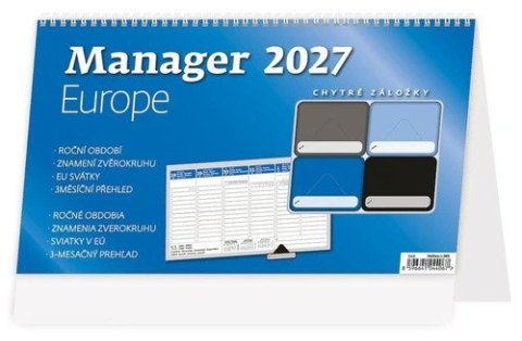 : Kalendář stolní 2027 - Manager Europe