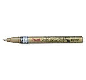 neuveden: Popisovač Pentel Paint Marker MSP10 lakový - zlatý 1-2 mm