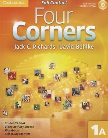 Richards Jack C.: Four Corners 1: Full Contact A with S-Study CD-ROM