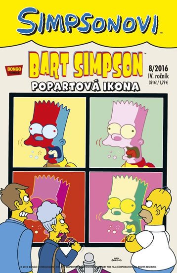 Groening Matt: Simpsonovi - Bart Simpson 8/2016 - Popartová ikona Groening Matt: Simpsonovi - Bart Simpson 8/2016 - Popartová ikona