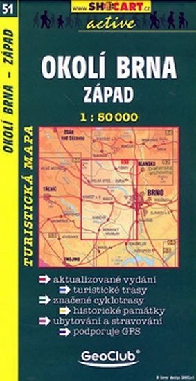 neuveden: SC 051 Okolí Brna západ 1:50 000