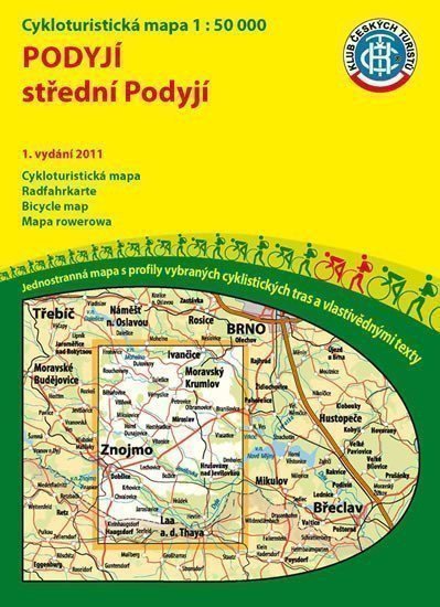 neuveden: Podyjí střední 1:50T/KČT Cykloturistická mapa