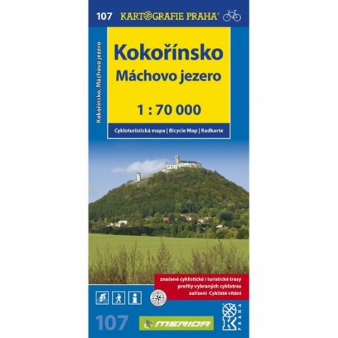 neuveden: 1: 70T(107)-Kokořínsko,Máchovo jezero (cyklomapa)