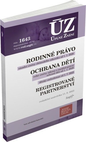 neuveden: ÚZ 1643 Rodinné právo, Ochrana dětí a rodiny, Dětský ombudsman, Registrovan