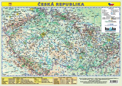 Kupka Petr: Česká republika - mapa A3 lamino Kupka Petr: Česká republika - mapa A3 lamino