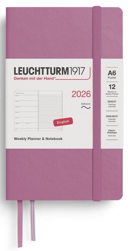 neuveden: Weekly Planner & Notebook 2026 Pocket (A6) Dusty Rose neuveden: Weekly Planner & Notebook 2026 Pocket (A6) Dusty Rose