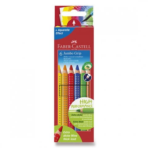 neuveden: Faber - Castell Pastelky Jumbo Grip 6 ks