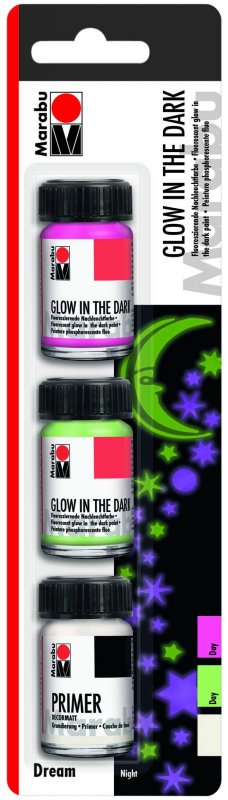 neuveden: Marabu fluorescenční barva sada DREAM 3 x 15 ml