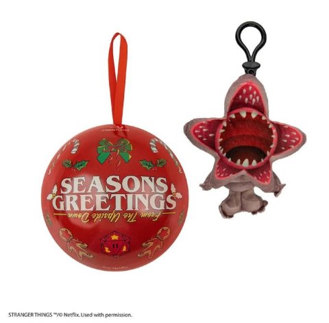 neuveden: Stranger Things Vánoční dekorace s plyšovou klíčenkou - Demogorgon