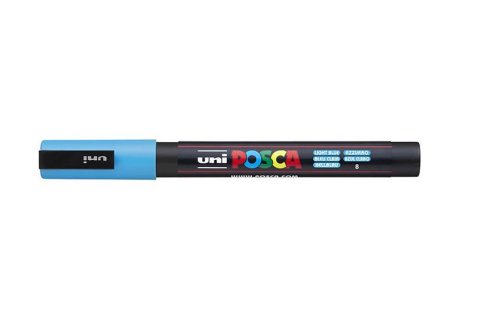 neuveden: POSCA akrylový popisovač - světle modrý 0,9 - 1,3 mm
