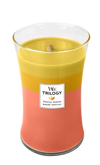 neuveden: WoodWick TrilogyTropical Sunrise svíčka váza 609g