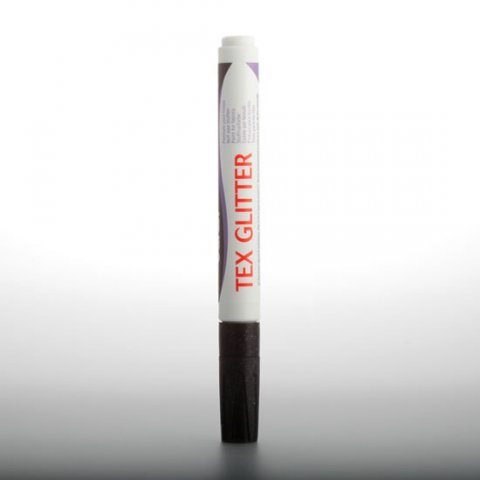 neuveden: DARWI TEX GLITTER fixa na textil - Černá 6 ml