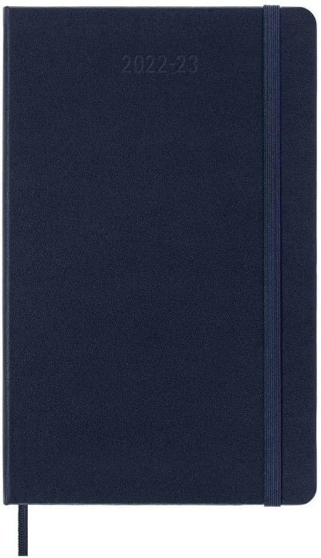 neuveden: Moleskine Plánovací zápisník 2022-2023 modrý L, tvrdý