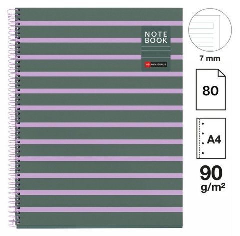 : Poznámkový blok Between the Lines NB-1, A4, 90g, karton, 80 listů, linka, A