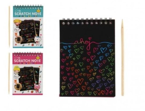 neuveden: Vyškrabovací notes barevný/10 listů