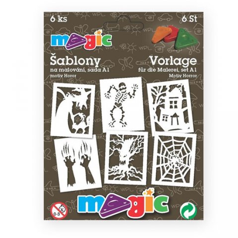neuveden: MAGIC papírové šablony na malování HOROR