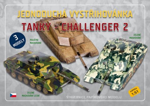 neuveden: Tanky Challenger 2 - Jednoduchá vystřihovánka