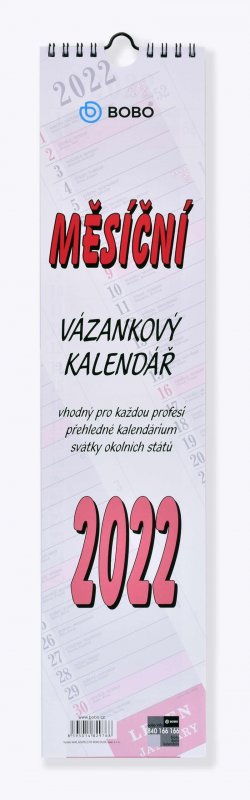 neuveden: Kalendář 2022 - nástěnný, vázanka široká, 100 x 445 mm