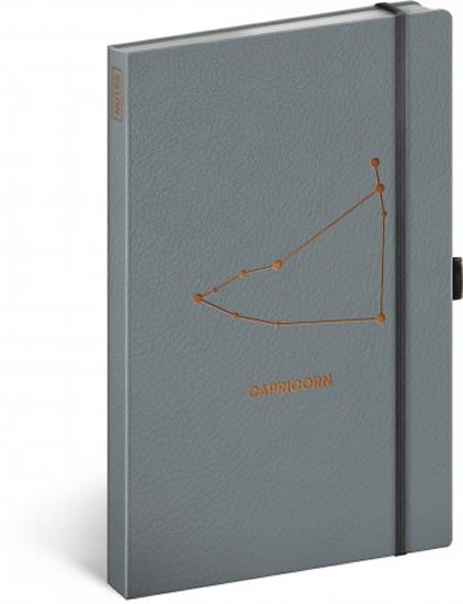 neuveden: Notes Zvěrokruh Kozoroh, linkovaný, 13 × 21 cm neuveden: Notes Zvěrokruh Kozoroh, linkovaný, 13 × 21 cm