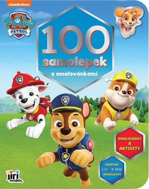 neuveden: Tlapková patrola - 100 samolepek s omalovánkami