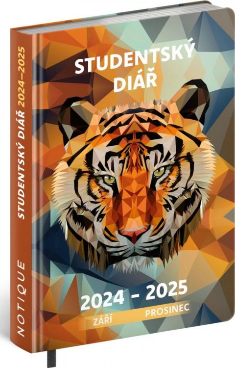 neuveden: Studentský diář Tygr (září 2024 - prosinec 2025), 9,8 × 14,5 cm neuveden: Studentský diář Tygr (září 2024 - prosinec 2025), 9,8 × 14,5 cm