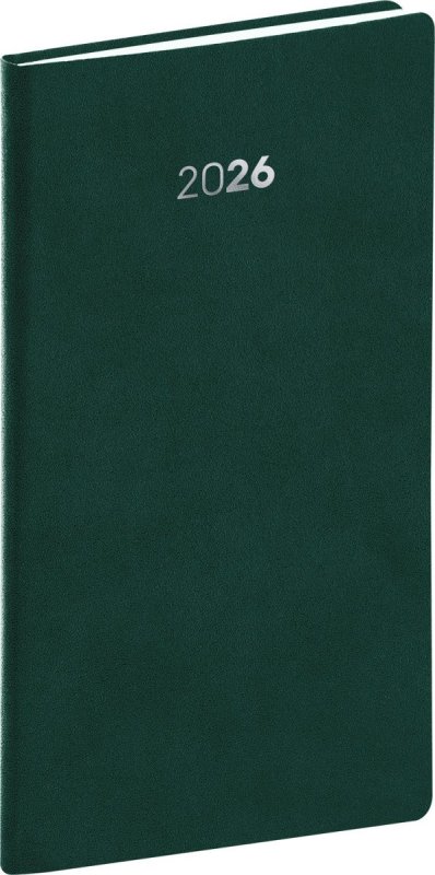neuveden: Diář 2026: Balakon - zelený, kapesní, 9 x 15,5 cm