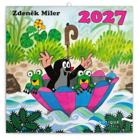 : Kalendář 2027 poznámkový: Krteček, 30 x 30 cm