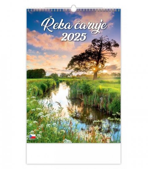 neuveden: Kalendář nástěnný 2025 - Řeka čaruje
