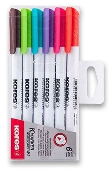 neuveden: Kores K-MARKER Popisovač na bílé tabule, tenký hrot, 6 ks sada neuveden: Kores K-MARKER Popisovač na bílé tabule, tenký hrot, 6 ks sada