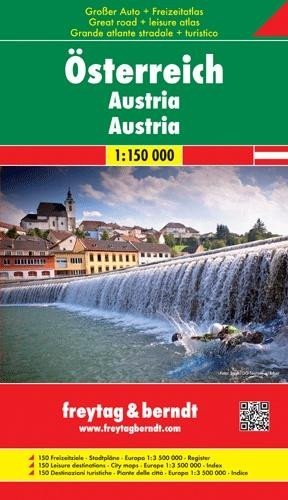 neuveden: GAFA OE Velký autoatlas Rakouska + volný čas 1:150 000 / autoatlas