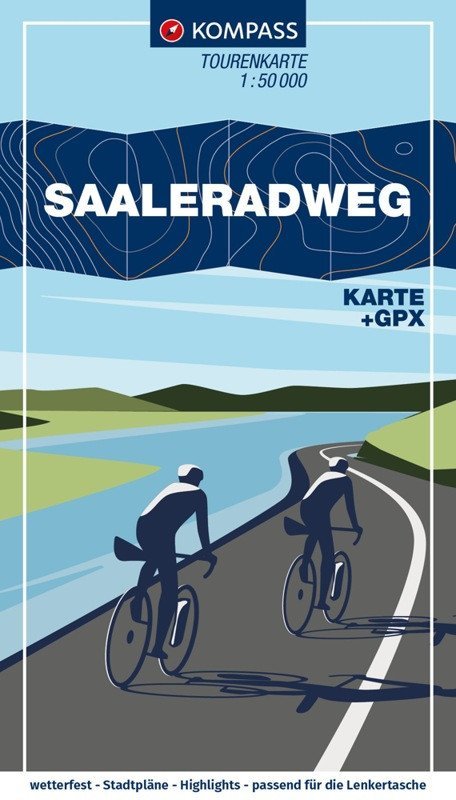 : Saale Cyklostezka - Z Münchbergu do Schönebecku (Elbe) 1:50 000 / cykloturi