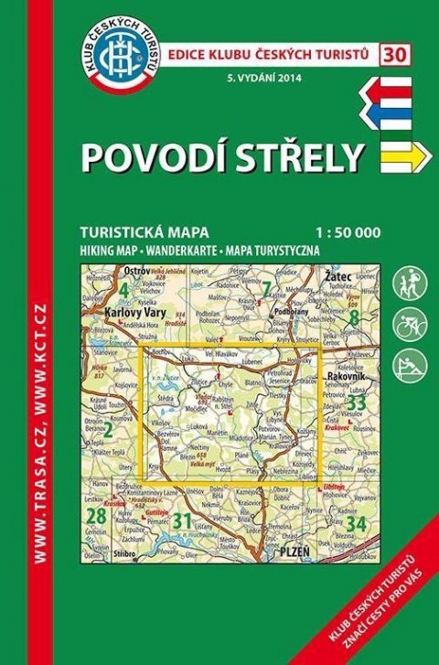 neuveden: KČT 30 Povodí Střely 1:50 000 Turistická mapa