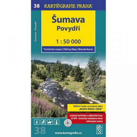 neuveden: 1: 50T (38)-Šumava, Povydří (turistická mapa)