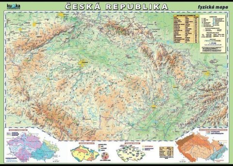 Kupka Petr: Česká republika - fyzická mapa XL