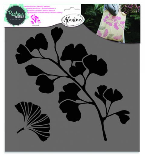 neuveden: Šablona Aladine 28x28 cm - ginkgo biloba