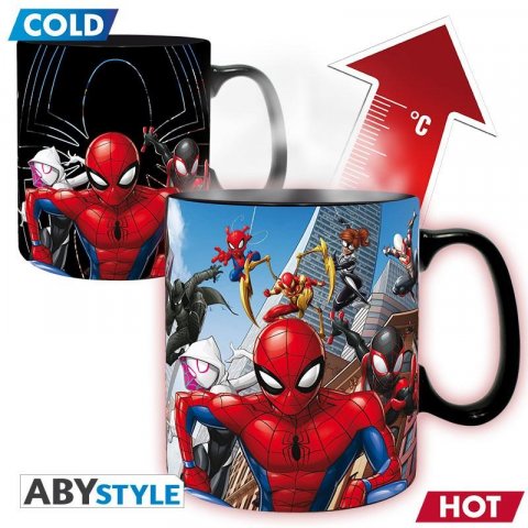 neuveden: Spiderman Měnící keramický hrnek 460 ml - Multiverse