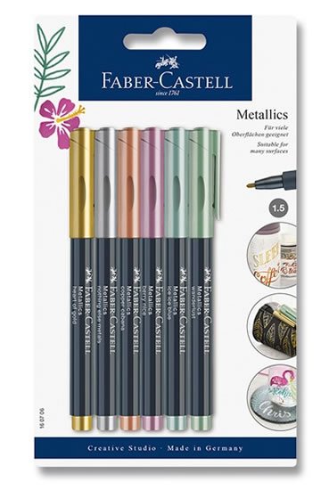 neuveden: Faber - Castell Popisovač metalický 6 ks neuveden: Faber - Castell Popisovač metalický 6 ks