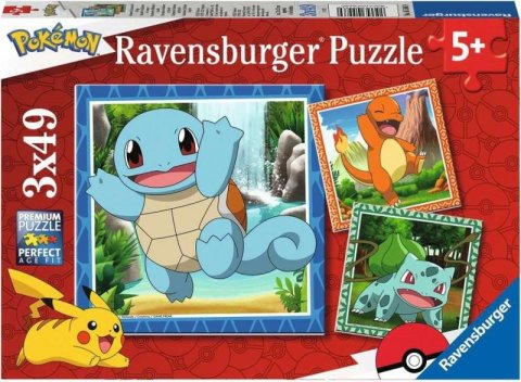 neuveden: Puzzle Vypusťte Pokémony 3x49 dílků