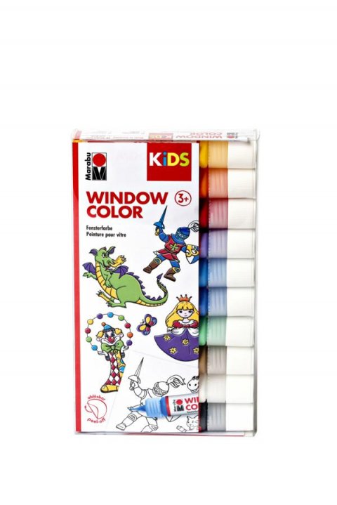 neuveden: Marabu Sada KiDS Window Color 10 slupovacích barev neuveden: Marabu Sada KiDS Window Color 10 slupovacích barev