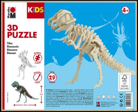 neuveden: Marabu KiDS 3D Puzzle - T-Rex Dinosaur
