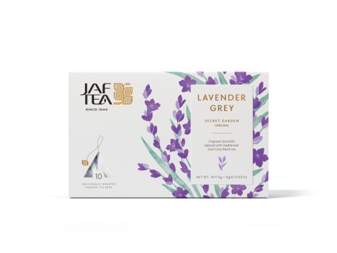 neuveden: JAFTEA Secret Garden Lavender Grey pyramidové sáčky 10x1,5g