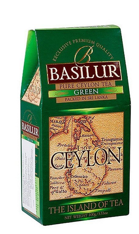 neuveden: BASILUR Island of Tea Ceylon Green papír 100g